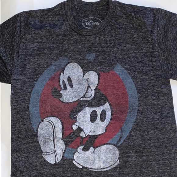 Disney Mickey Mens Small t-shirt dark Gray - Picture 1 of 4